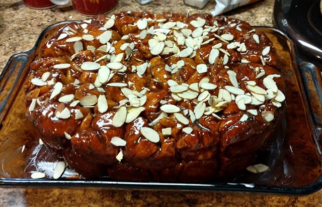 Hot Monkey Bread! When our son (a professional chef) comes home the diet goes out the window. 😀