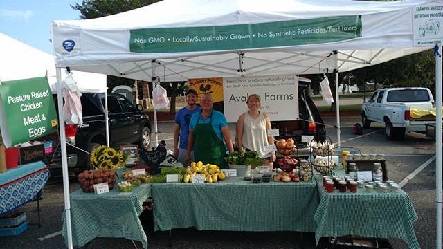 Read more about the article Good morning from Poplar Head farmers market in beautiful historic downtown Dothan! We have some visiting farm help today. Stop by and say hi to Katie and Jacob!